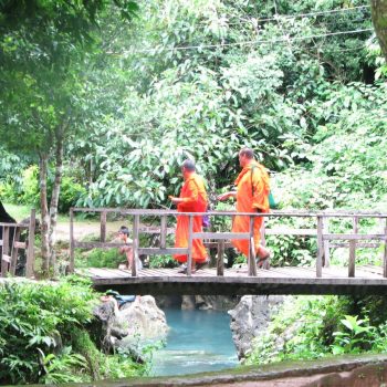 Monks crossing